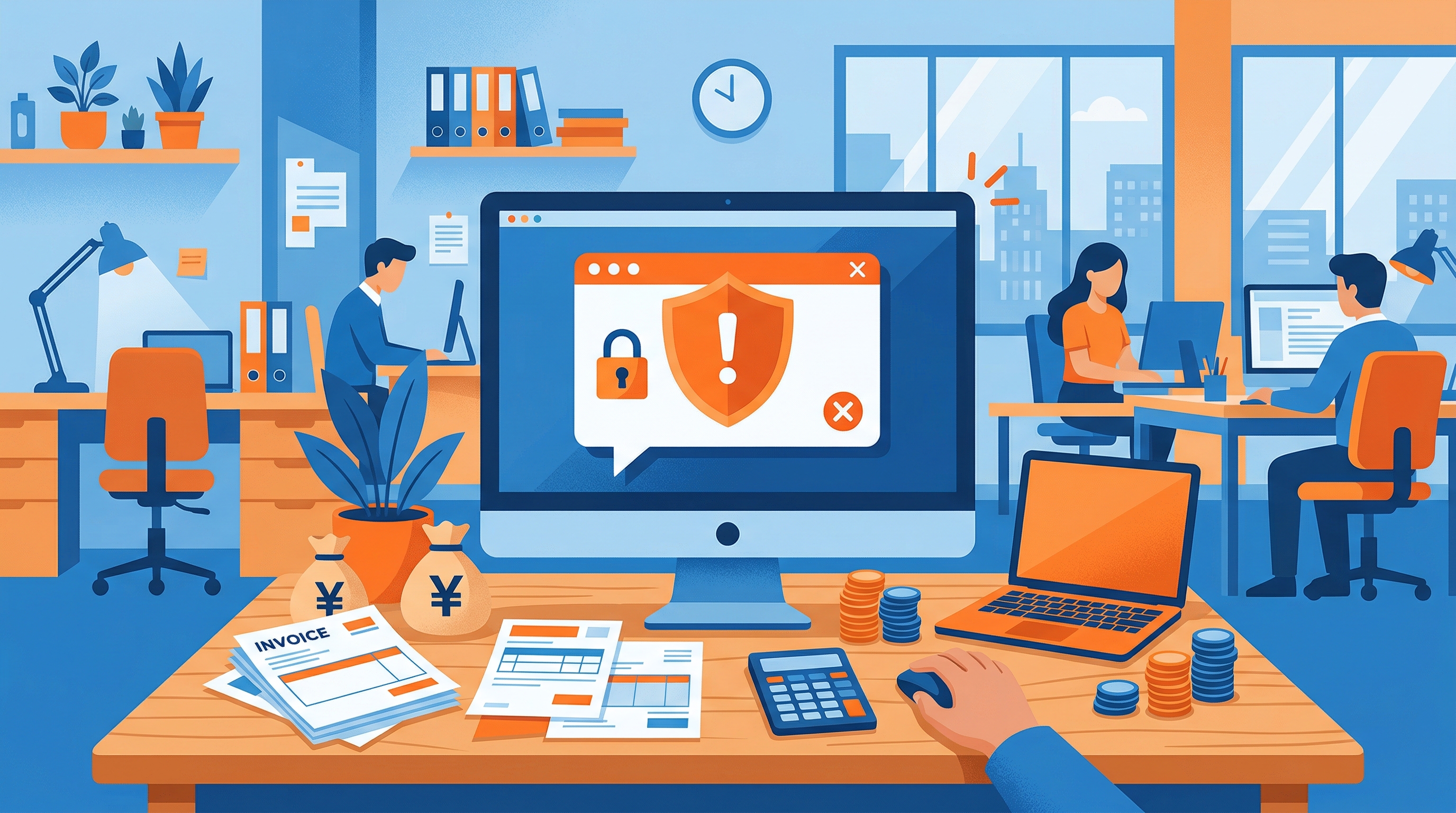 個人情報漏洩の損害賠償額と中小企業の実態を解説するイメージ