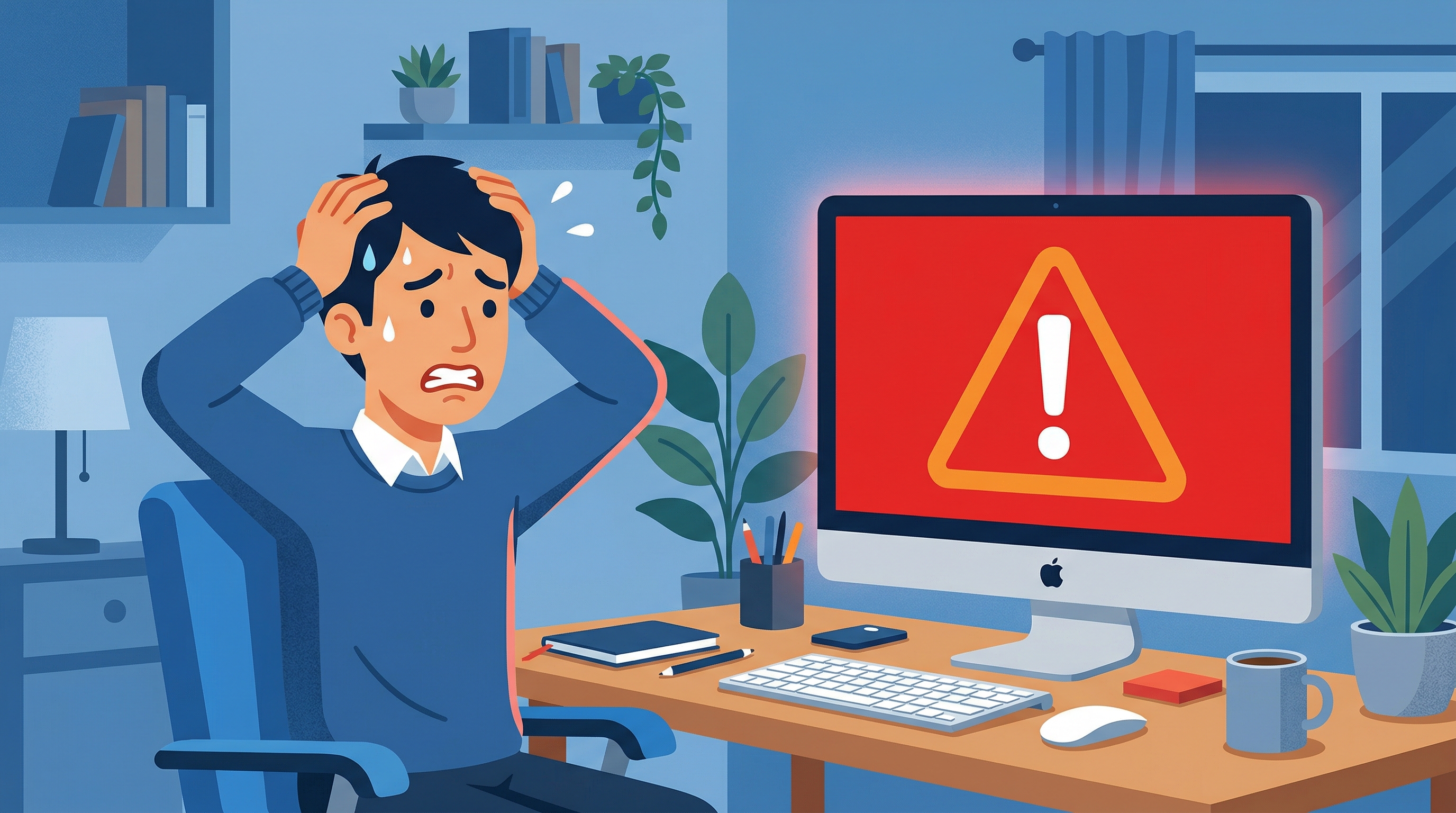 テレワークで起きやすいサイバー事故パターンを解説するイメージ