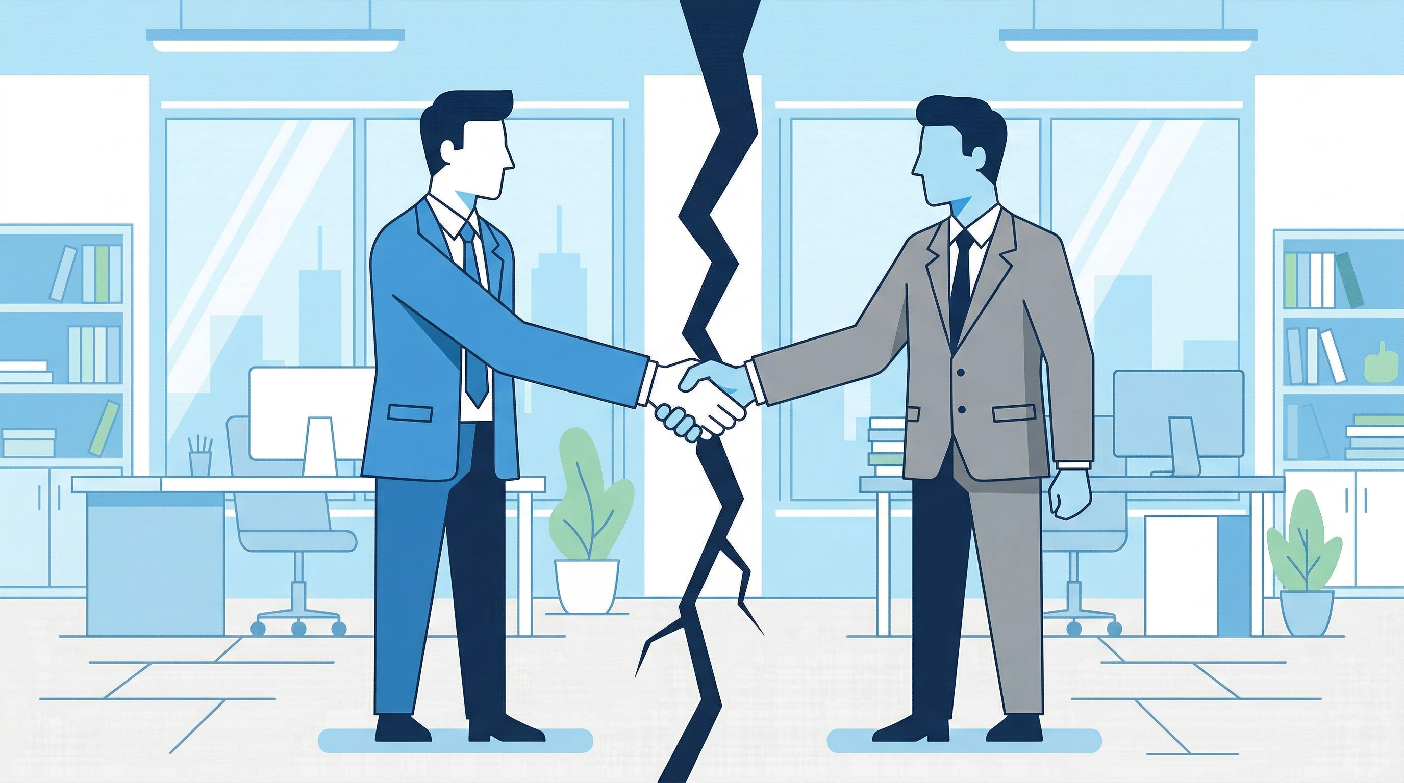 共同経営者トラブルで役員個人が責任を問われるケースを解説するイメージ