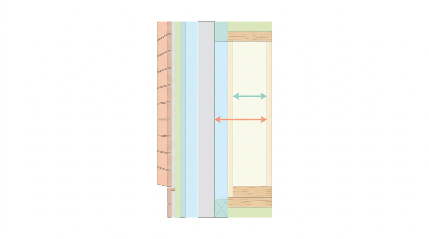 Flat design diagram showing the cross-section of a...