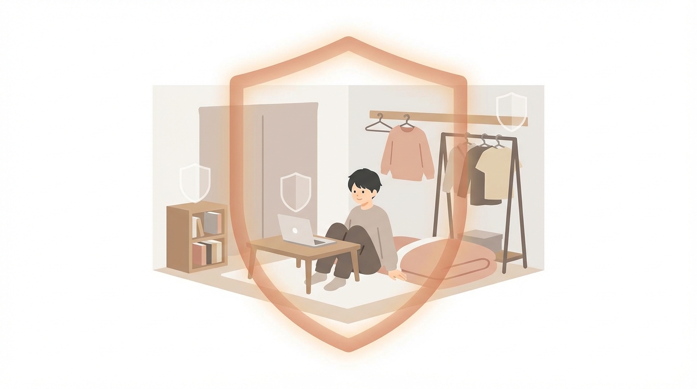 一人暮らしの賃貸で火災保険を選ぶイメージ