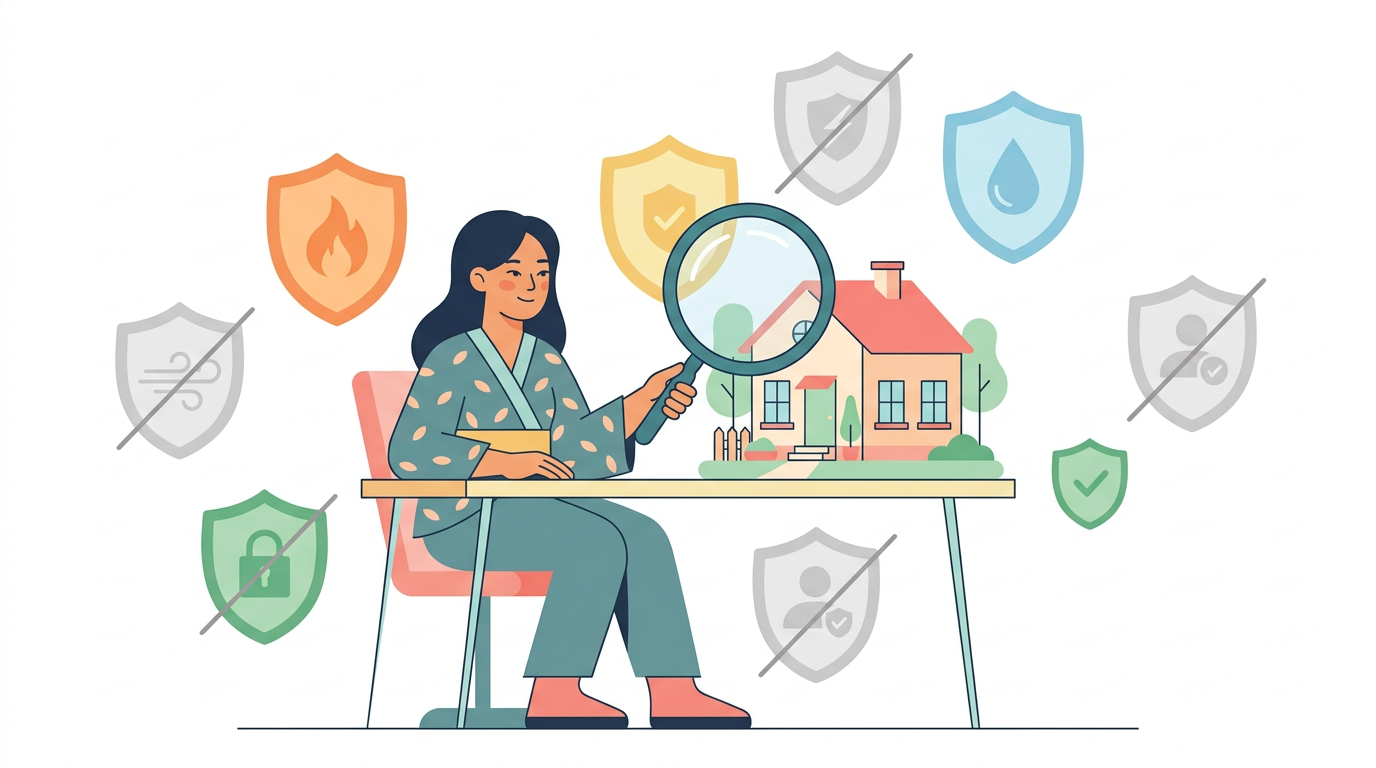 火災保険のいらない補償を見直すイメージ