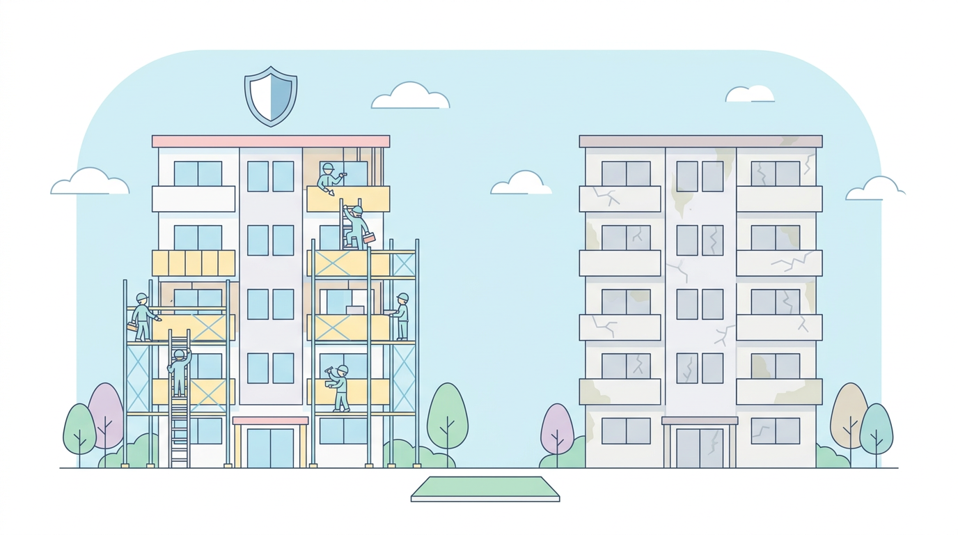 地震保険の加入有無による復旧の違い