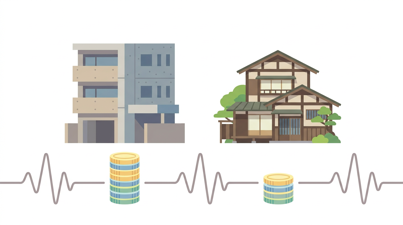 構造別の地震保険料の違い