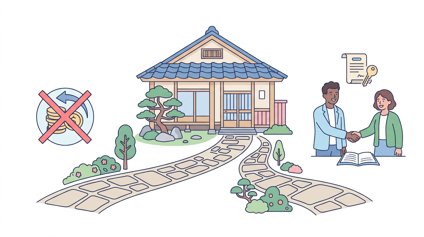 火災保険の解約と名義変更の選択肢を示すイラスト