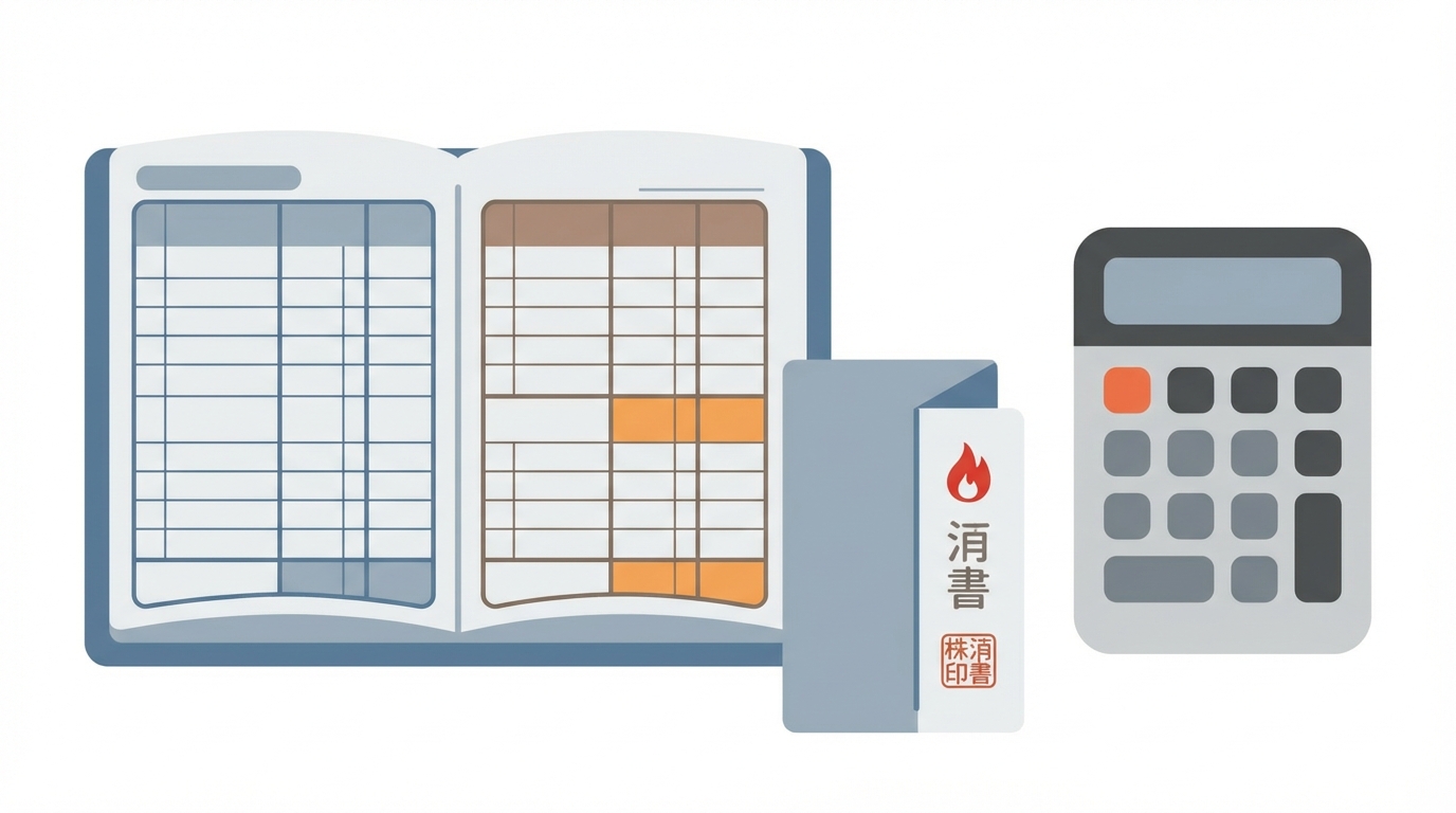 Flat design illustration showing an accounting led...