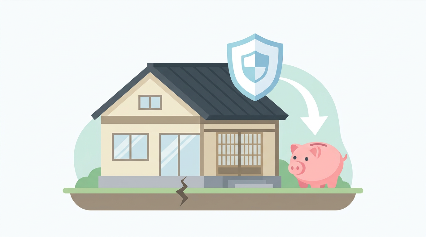 Modern flat design illustration of a Japanese hous...