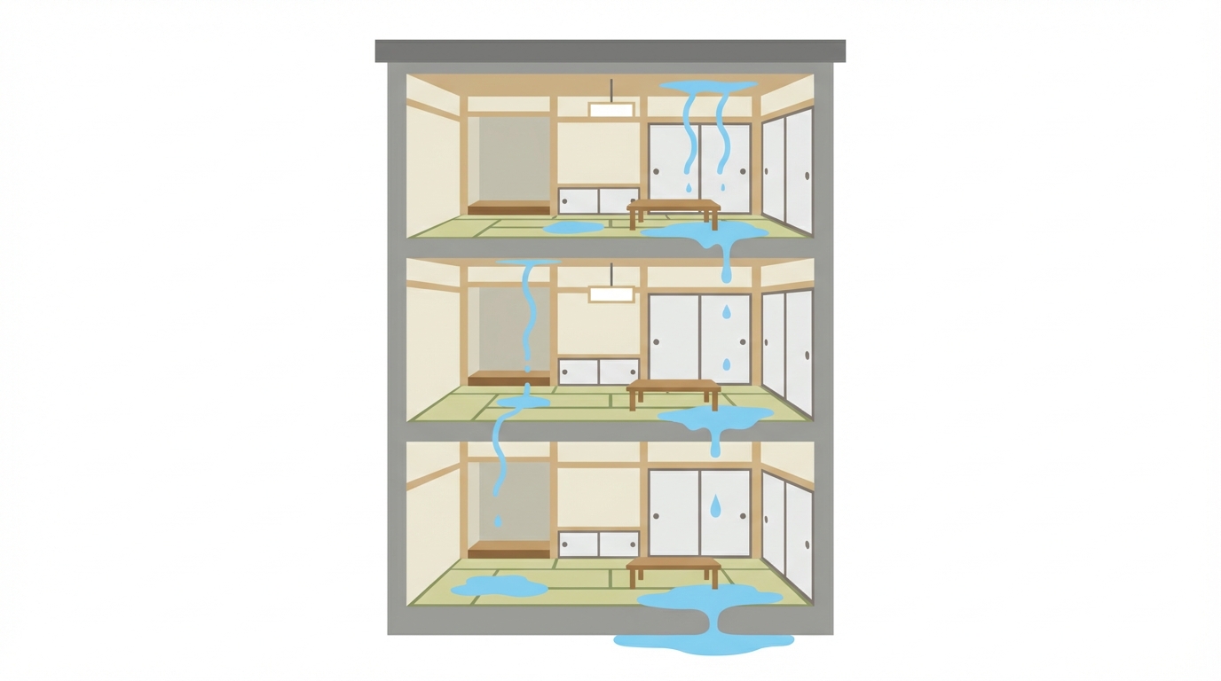 Flat design illustration showing cross-section of...