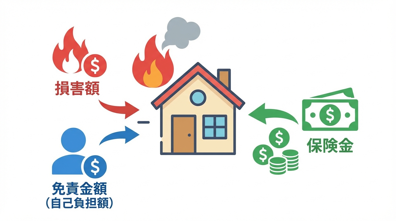 火災保険の免責金額の仕組み