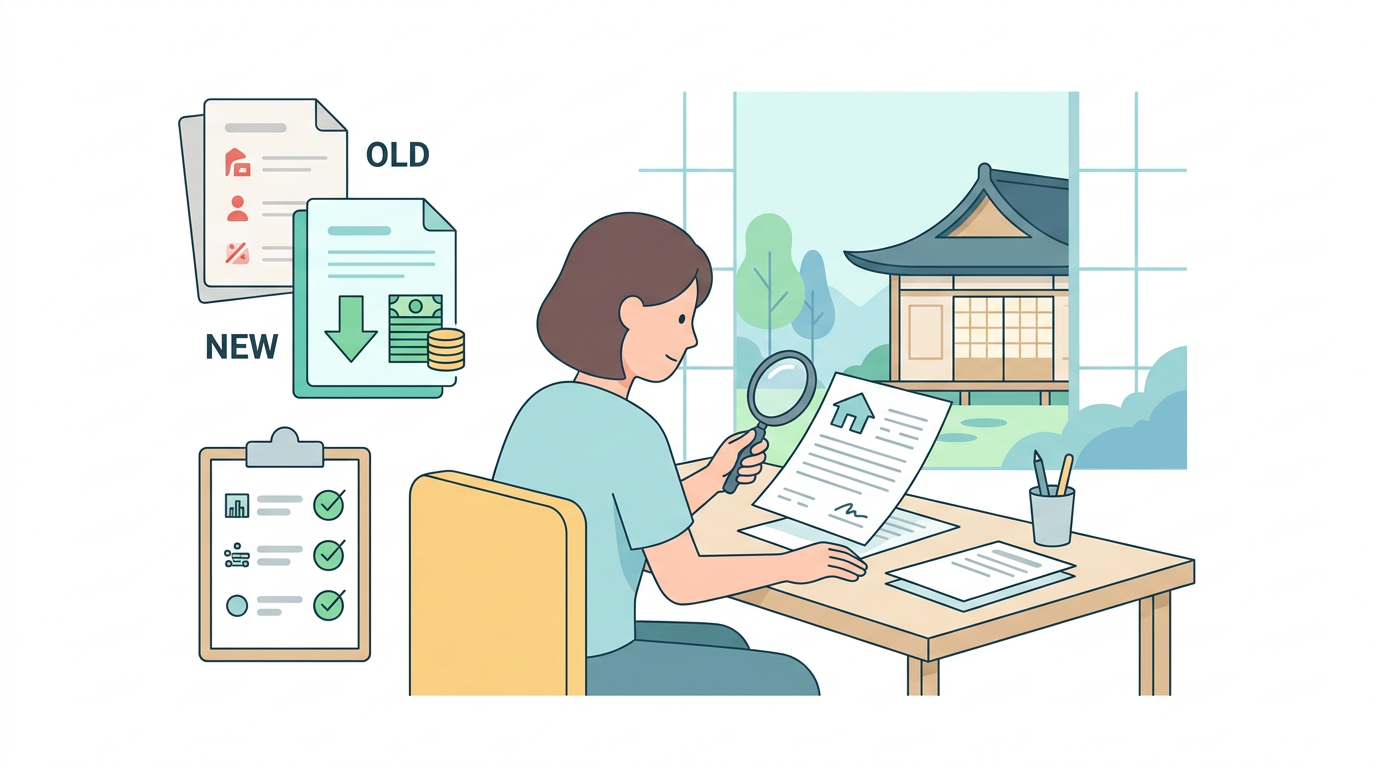 火災保険の見直しのイメージイラスト