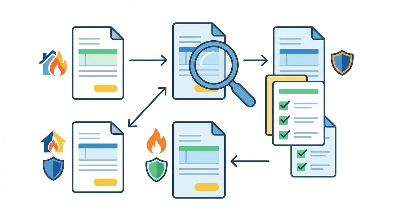 火災保険の見積もり比較のイメージ
