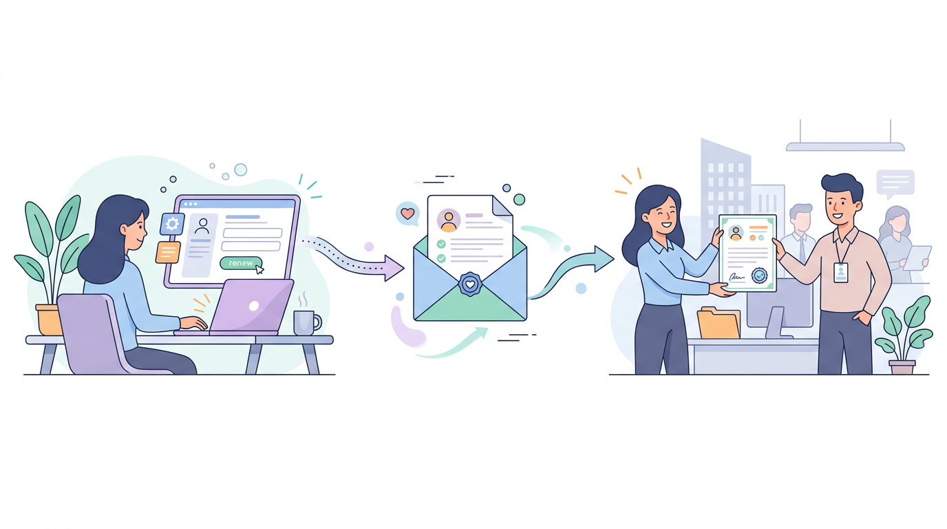 控除証明書の手続きの流れ