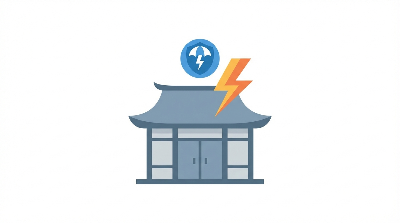 Flat design illustration of a Japanese house being...