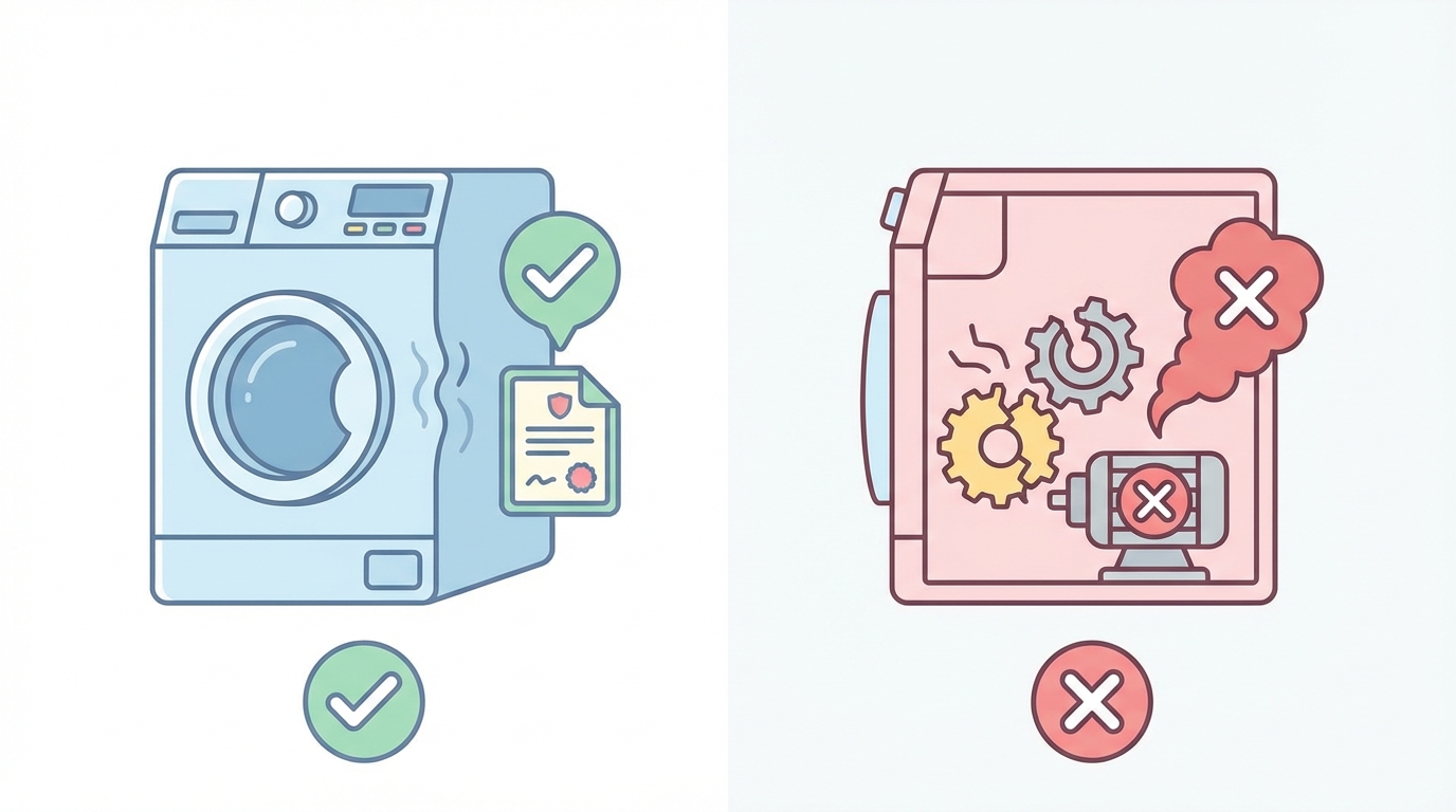 Flat design illustration comparing two scenarios -...