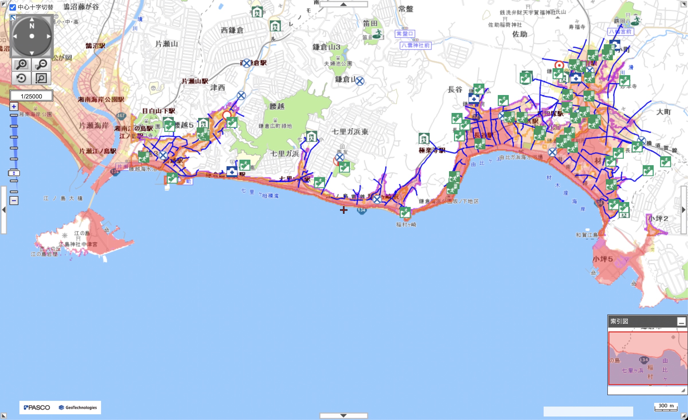 鎌倉市津波ハザードマップ