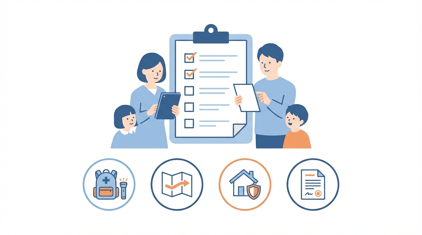 自然災害への備えチェックリストのイメージ